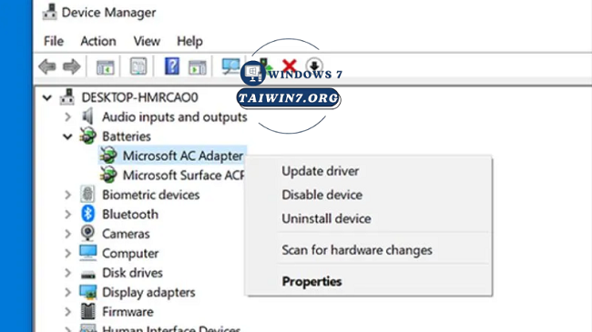 Cập nhật lại Driver âm thanh trên hệ thống.