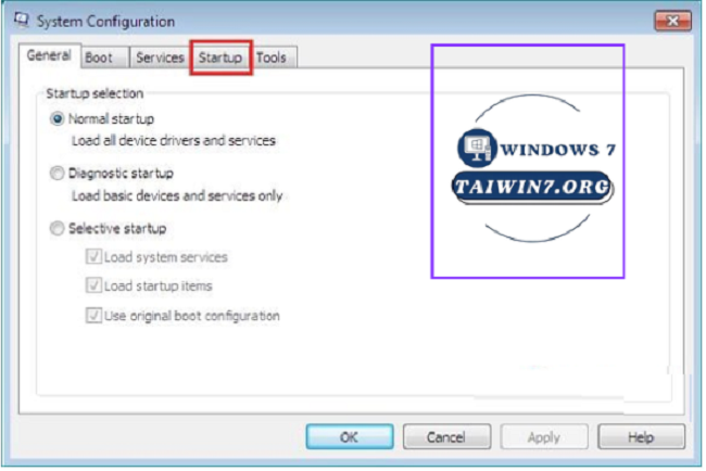 Chọn "Startup" để xem danh sách các ứng dụng đang khởi động cùng Windows.