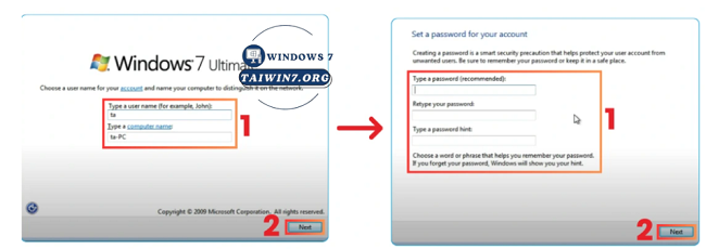 Tạo tài khoản người dùng.