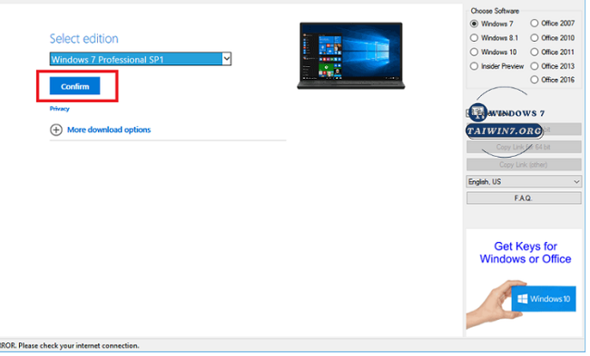 Confirm để xác nhận.
