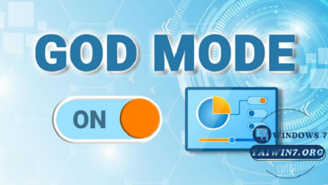 Chế độ God mode chứa hơn 200 công cụ quản lý, điều khiển, cài đặt.