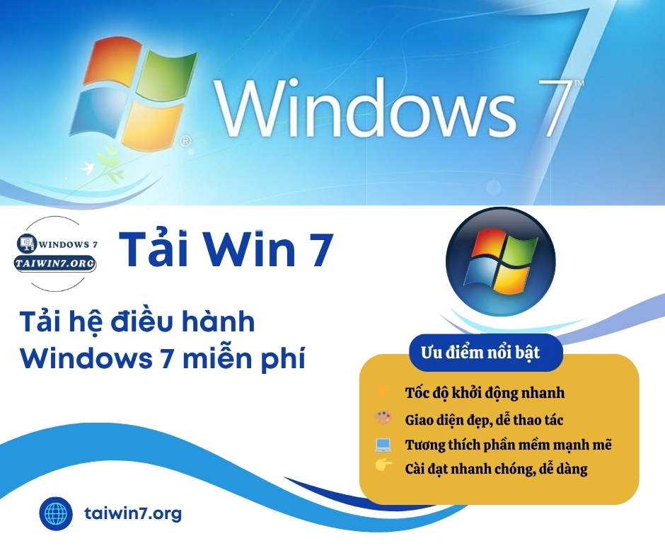 Tải Win 7 chuyên cung cấp bản tải hệ điểu hành win 7 kèm hướng dẫn cài đặt chi tiết